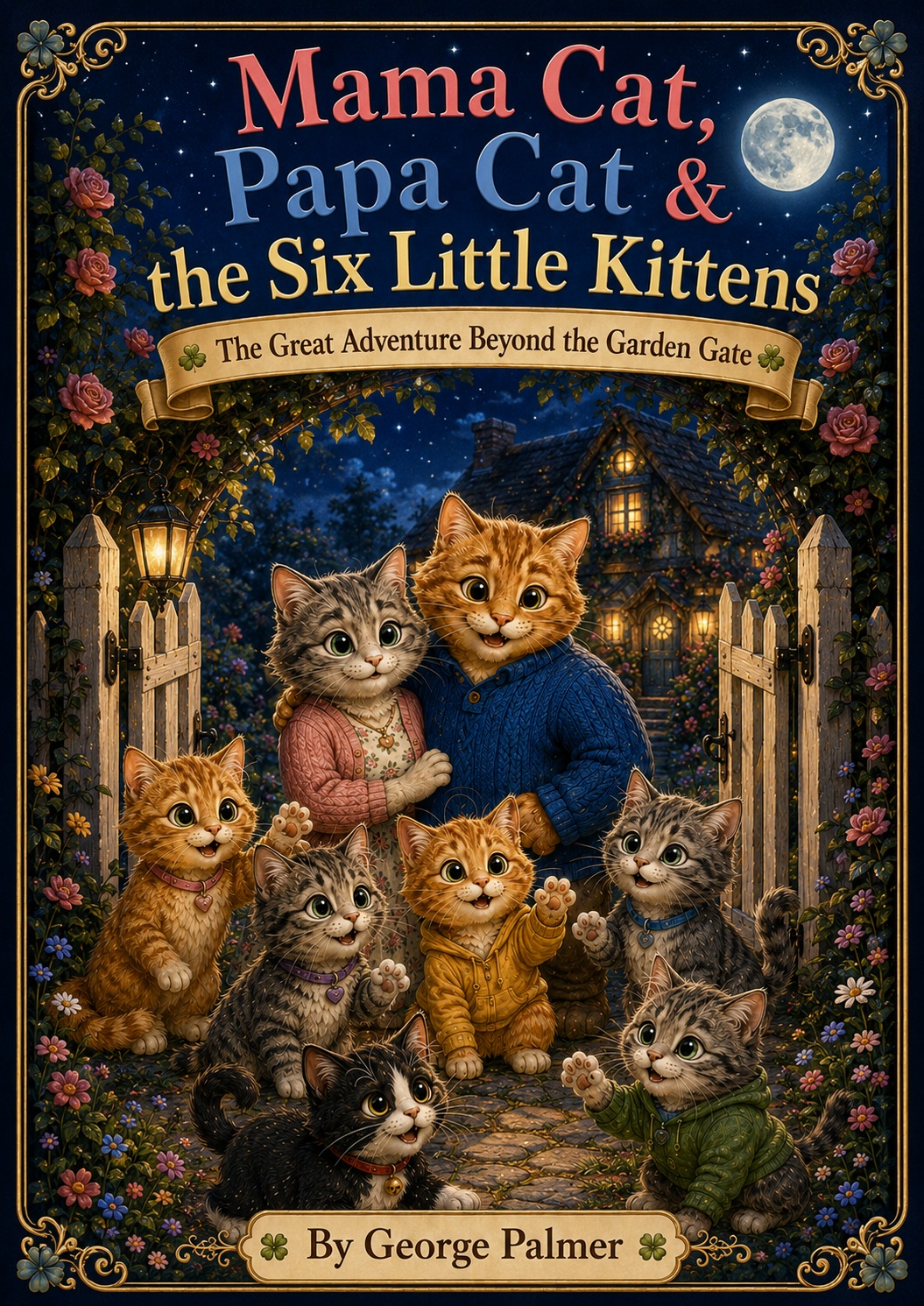 Mama Cat, Papa Cat & the Six Little Kittens book cover