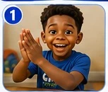 Michael clapping