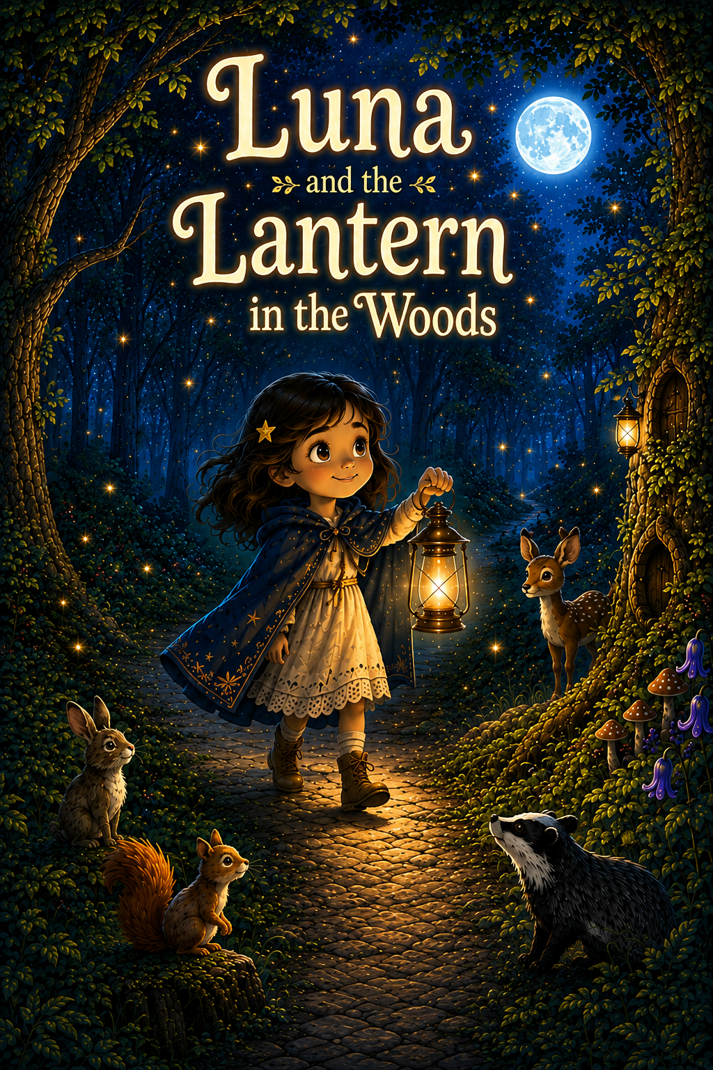 Luna and the Lantern in the Woods book cover
