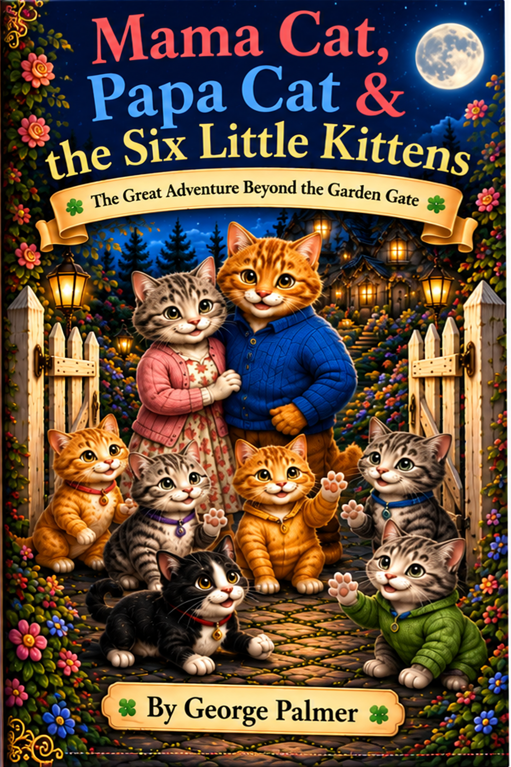 Mama Cat, Papa Cat & the Six Little Kittens book cover